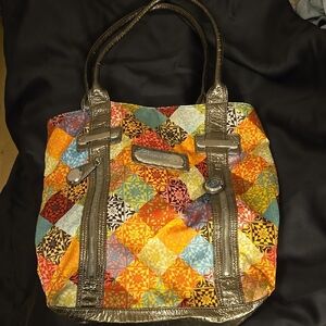 Desigual Multicolor Patchwork Tote Bag